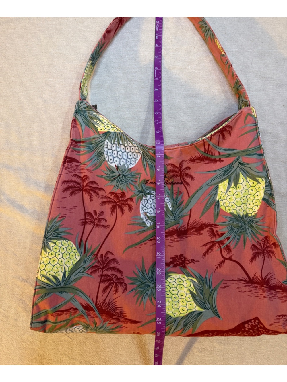 Tommy Bahama cotton structured shoulder bag - Picture 8 of 10
